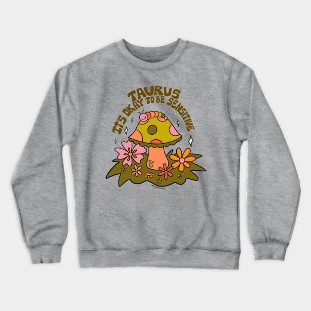 Taurus Caterpillar Crewneck Sweatshirt by Doodle by Meg